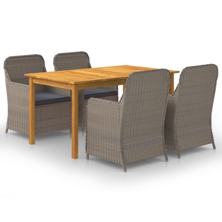 Brown 5-piece garden dining set by vidaXL, Garden sets - Ref: Foro24-3067817, Price: 647,42 €, Discount: %