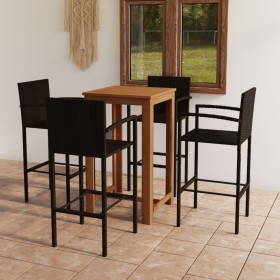 Brown 5-piece garden bar set by vidaXL, Garden sets - Ref: Foro24-3067987, Price: 353,79 €, Discount: %