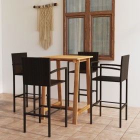 Brown 5-piece garden bar set by vidaXL, Garden sets - Ref: Foro24-3067955, Price: 319,99 €, Discount: %