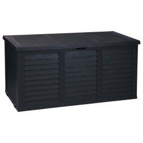 ProGarden Caja de almacenaje de jardín con ruedas gris oscuro 300 L de ProGarden, Cajas de almacenaje para exteriores - Ref: ...