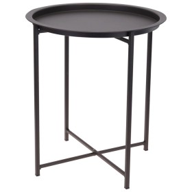 ProGarden Matte Dark Gray Round Table 46.2x52.5 cm by ProGarden, Side tables - Ref: Foro24-436252, Price: 28,71 €, Discount: %