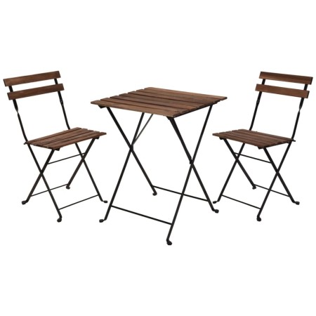 ProGarden Bistro Tisch und Stühle 3 Stück schwarz von ProGarden, Gartensets - Ref: Foro24-436226, Preis: 112,46 €, Rabatt: %