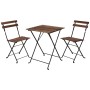 ProGarden Bistro table and chairs 3-piece set black by ProGarden, Garden sets - Ref: Foro24-436226, Price: 112,99 €, Discount: %