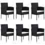 7-piece black garden dining set by vidaXL, Garden sets - Ref: Foro24-3067926, Price: 553,16 €, Discount: %