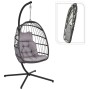 ProGarden Hanging Chair with Dark Gray Base by ProGarden, Garden rockers - Ref: Foro24-436331, Price: 307,22 €, Discount: %