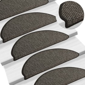 Self-adhesive sisal stair carpet 15 units anthracite 65x21x4cm by vidaXL, Stair mats - Ref: Foro24-326873, Price: 87,59 €, Di...