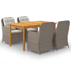 Brown 5-piece garden dining set by vidaXL, Garden sets - Ref: Foro24-3067818, Price: 813,97 €, Discount: %