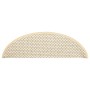 Alfombrilla autoadhesiva escalera sisal 15 uds crema 56x17x3 cm de vidaXL, Alfombrillas para escalones - Ref: Foro24-326869, ...