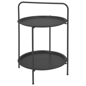 ProGarden Matte Dark Gray Round Table 50x66 cm by ProGarden, Side tables - Ref: Foro24-436231, Price: 48,99 €, Discount: %