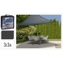 ProGarden Dark gray square fabric awning 3x3 m by ProGarden, Umbrellas - Ref: Foro24-436323, Price: 31,63 €, Discount: %