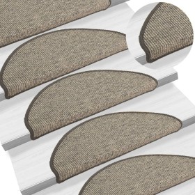 Self-adhesive stair mat 15 pcs gray and beige 65x21x4cm by vidaXL, Stair mats - Ref: Foro24-326900, Price: 98,31 €, Discount: %