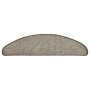 Alfombrilla autoadhesiva escalera 15 uds gris y beige 65x21x4cm de vidaXL, Alfombrillas para escalones - Ref: Foro24-326900, ...