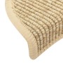 Alfombrilla autoadhesiva escalera 15 uds beige claro 56x17x3 cm de vidaXL, Alfombrillas para escalones - Ref: Foro24-326897, ...