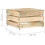 Garden pallet furniture set 2 pieces impregnated pine wood by vidaXL, Modular outdoor sofas - Ref: Foro24-316204, Price: 93,9...