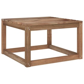 Brown impregnated wood garden pallet table 60x60x36.5 cm by vidaXL, Modular outdoor sofas - Ref: Foro24-316187, Price: 43,99 ...