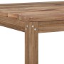 Mesa de palés de jardín madera impregnada marrón 60x60x36,5 cm de vidaXL, Sofás modulares de exterior - Ref: Foro24-316187, P...