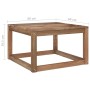 Mesa de palés de jardín madera impregnada marrón 60x60x36,5 cm de vidaXL, Sofás modulares de exterior - Ref: Foro24-316187, P...