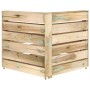 Corner sofa made of impregnated pine wood garden pallets by vidaXL, Modular outdoor sofas - Ref: Foro24-316201, Price: 130,08...