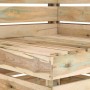 Corner sofa made of impregnated pine wood garden pallets by vidaXL, Modular outdoor sofas - Ref: Foro24-316201, Price: 130,08...