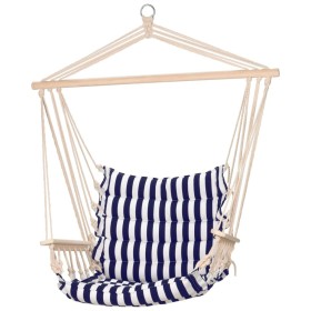 ProGarden Blue Striped Hammock Chair by ProGarden, Hammocks - Ref: Foro24-436328, Price: 67,99 €, Discount: %