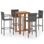 5-Piece Gray Garden Bar Set by vidaXL, Garden sets - Ref: Foro24-3067989, Price: 352,99 €, Discount: %