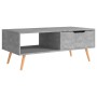 Concrete gray engineered wood TV cabinet 100x49.5x43 cm by vidaXL, Coffee table - Ref: Foro24-326790, Price: 76,27 €, Discoun...