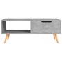 Concrete gray engineered wood TV cabinet 100x49.5x43 cm by vidaXL, Coffee table - Ref: Foro24-326790, Price: 76,27 €, Discoun...