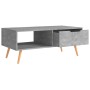 Concrete gray engineered wood TV cabinet 100x49.5x43 cm by vidaXL, Coffee table - Ref: Foro24-326790, Price: 76,27 €, Discoun...