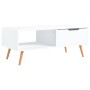 Mesa de centro de madera contrachapada blanco 100x49,5x43 cm de vidaXL, Mesas de centro - Ref: Foro24-326786, Precio: 85,80 €...