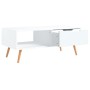 Mesa de centro de madera contrachapada blanco 100x49,5x43 cm de vidaXL, Mesas de centro - Ref: Foro24-326786, Precio: 85,80 €...