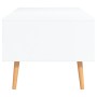 Mesa de centro de madera contrachapada blanco 100x49,5x43 cm de vidaXL, Mesas de centro - Ref: Foro24-326786, Precio: 85,80 €...