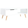 Mesa de centro de madera contrachapada blanco 100x49,5x43 cm de vidaXL, Mesas de centro - Ref: Foro24-326786, Precio: 85,80 €...