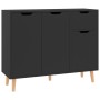 Aparador madera de ingeniería negro brillante 90x30x72 cm de vidaXL, Aparadores - Ref: Foro24-326820, Precio: 115,45 €, Descu...