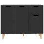 Aparador madera de ingeniería negro brillante 90x30x72 cm de vidaXL, Aparadores - Ref: Foro24-326820, Precio: 115,45 €, Descu...