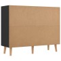 Aparador madera de ingeniería negro brillante 90x30x72 cm de vidaXL, Aparadores - Ref: Foro24-326820, Precio: 115,45 €, Descu...