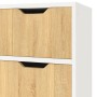 Aparador madera de ingeniería blanco y roble Sonoma 90x30x72 cm de vidaXL, Aparadores - Ref: Foro24-326818, Precio: 119,86 €,...