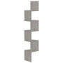 Betongraues Wand-Eckregal aus Holzwerkstoff von vidaXL, Regale und Regale - Ref: Foro24-326835, Preis: 34,33 €, Rabatt: %