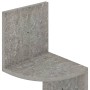 Betongraues Wand-Eckregal aus Holzwerkstoff von vidaXL, Regale und Regale - Ref: Foro24-326835, Preis: 34,33 €, Rabatt: %