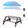 AXI Nick Kids Picnic Table with Brown and Gray Umbrella by AXI, Garden tables - Ref: Foro24-441651, Price: 113,26 €, Discount: %