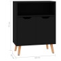 Aparador de madera de ingeniería negro 60x30x72 cm de vidaXL, Aparadores - Ref: Foro24-326823, Precio: 72,38 €, Descuento: %