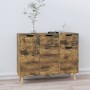 Smoked oak engineered wood sideboard 90x30x72 cm by vidaXL, Sideboards - Ref: Foro24-326821, Price: 106,73 €, Discount: %