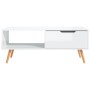 Mesa de centro madera ingeniería blanco brillo 100x49,5x43 cm de vidaXL, Mesas de centro - Ref: Foro24-326792, Precio: 79,05 ...