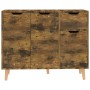 Aparador de madera de ingeniería roble ahumado 90x30x72 cm de vidaXL, Aparadores - Ref: Foro24-326821, Precio: 106,73 €, Desc...