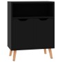 Aparador de madera de ingeniería negro brillo 60x30x72 cm de vidaXL, Aparadores - Ref: Foro24-326829, Precio: 76,65 €, Descue...