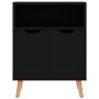 Aparador de madera de ingeniería negro brillo 60x30x72 cm de vidaXL, Aparadores - Ref: Foro24-326829, Precio: 76,65 €, Descue...