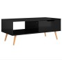 Mesa de centro madera ingeniería negro brillante 100x49,5x43 cm de vidaXL, Mesas de centro - Ref: Foro24-326793, Precio: 70,4...