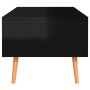 Glossy black engineered wood coffee table 100x49.5x43 cm by vidaXL, Coffee table - Ref: Foro24-326793, Price: 70,49 €, Discou...