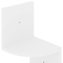 Glossy white engineered wood wall corner shelf by vidaXL, Shelves and shelves - Ref: Foro24-326837, Price: 31,36 €, Discount: %