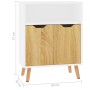 Aparador madera de ingeniería blanco y roble Sonoma 60x30x72 cm de vidaXL, Aparadores - Ref: Foro24-326827, Precio: 91,13 €, ...