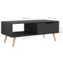 Mueble de TV madera de ingeniería gris 100x49,5x43 cm de vidaXL, Mesas de centro - Ref: Foro24-326788, Precio: 76,99 €, Descu...